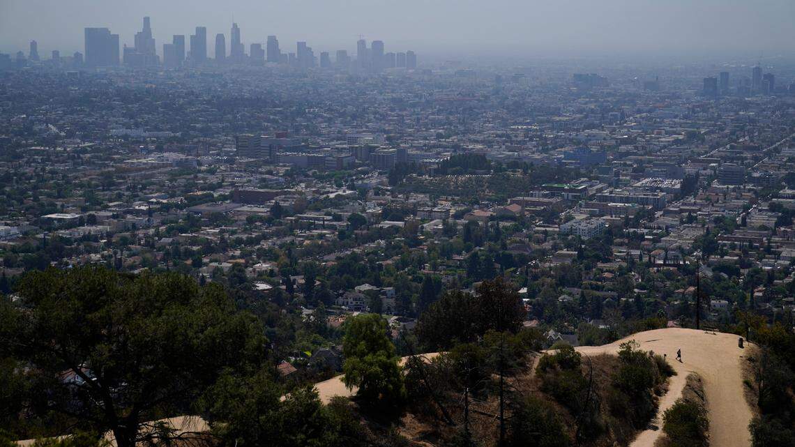 A 70-year-old man died after a woman intentionally ran him over with his own car and fled from a parking lot at Griffith Park in Los Angeles, California authorities said. (AP Photo/Jae C. Hong)