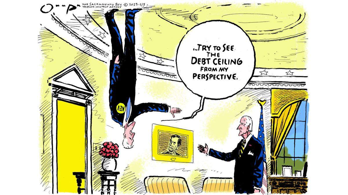 Kevin McCarthy and Joe Biden meet on the debt ceiling.