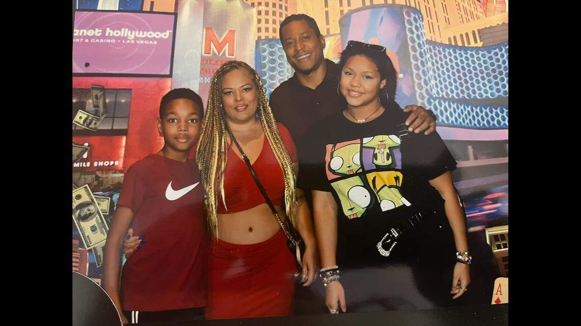 Brandon Durham and his family.