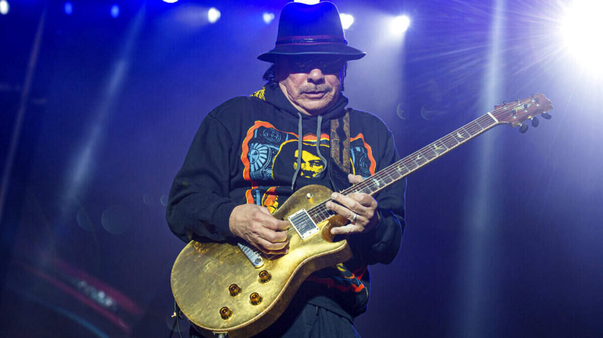 Carlos Santana collapsed during a concert at the Pine Knob Music Theatre in Clarkston, Michigan, on July 5.