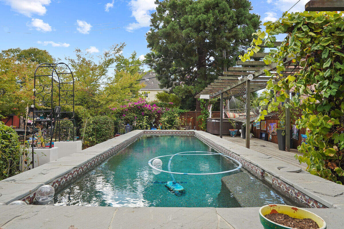 A 30-foot-long pool was a favorite of neighborhood children when polio fears shut down public pools in Sacramento.