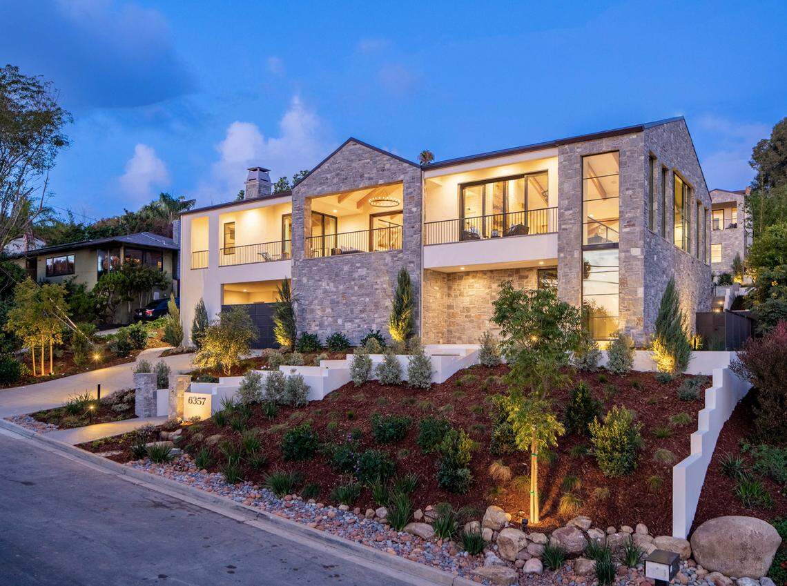 A Scandinavian modern farmhouse for sale in La Jolla, California.