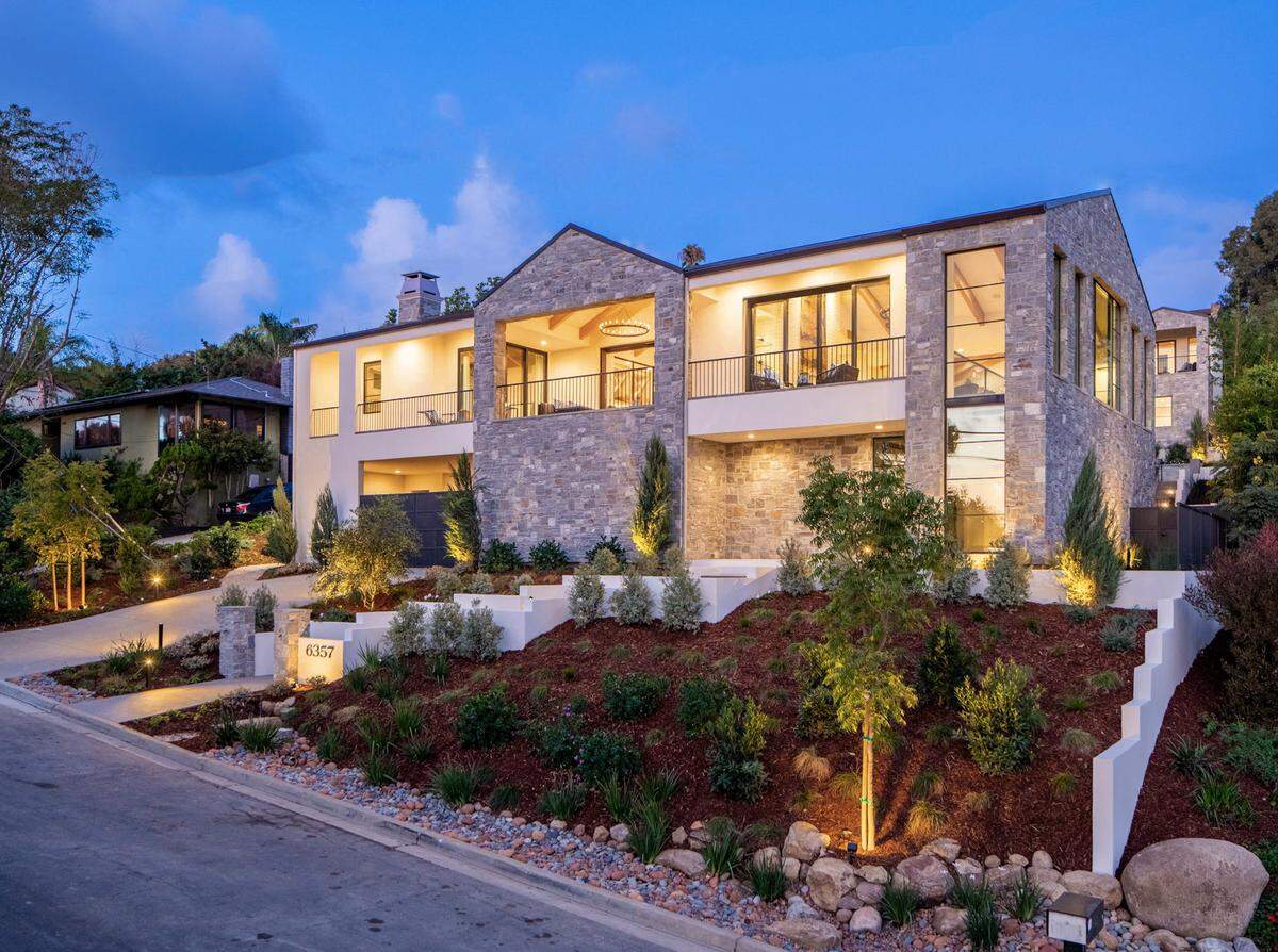 A Scandinavian modern farmhouse for sale in La Jolla, California.