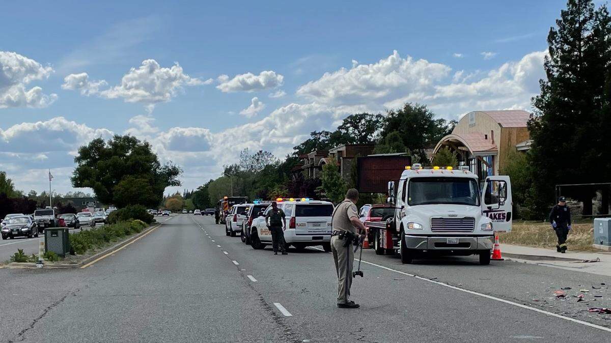 A 22-year-old Roseville motorcyclist died after a crash between his motorcycle and an SUV on Douglas Boulevard in Granite Bay on Monday, May 8, 2023.
