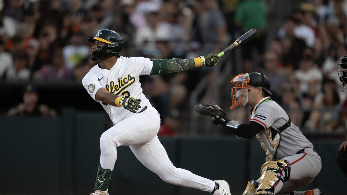A’s head into Dodgers series short-staffed after Wilson, Soderstrom head to IL