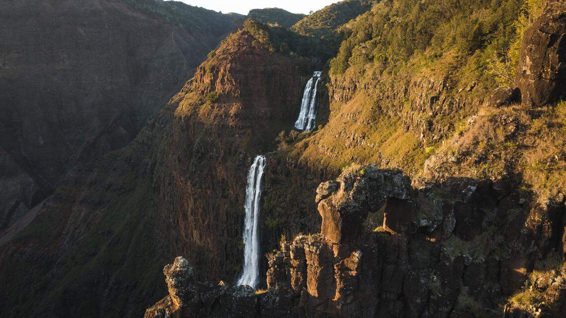 A California man died after falling from the Waipo‘o Falls trail on Kauai, Hawaii officials say.