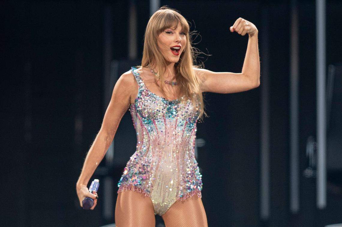 Singer Taylor Swift performs at Levi’s Stadium on Friday, July 28, 2023, in Santa Clara, in the first of two concerts at the stadium.