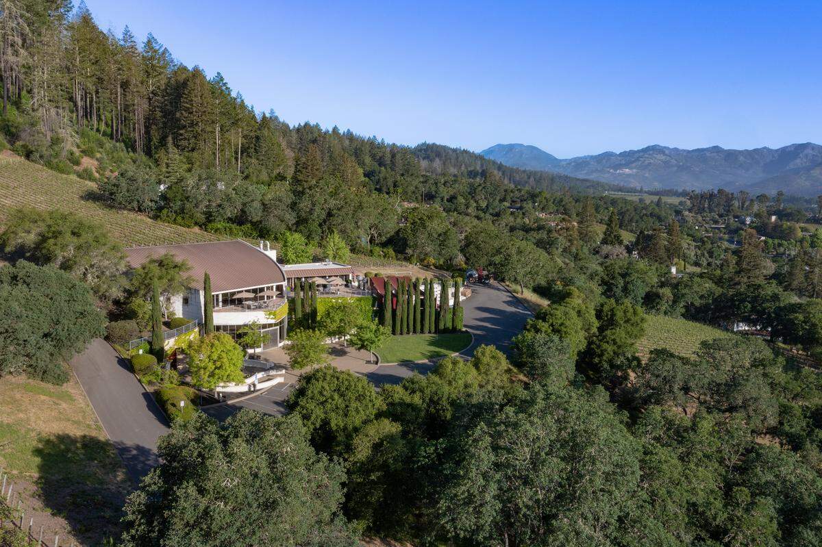 The wine country property has four parcels, offering a chance to build more homes or other structures.