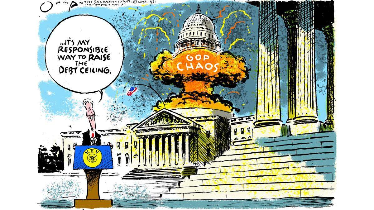 Speaker Kevin McCarthy proposes a “reasonable solution” to the debt ceiling blow-up.