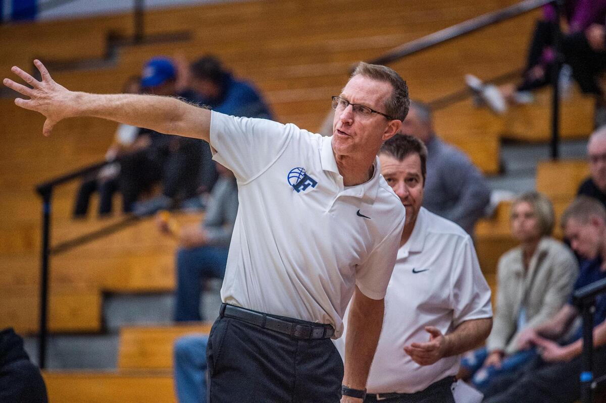 Folsom High School head coach Mike Wall works on Tuesday, March 1, 2022 in Folsom.