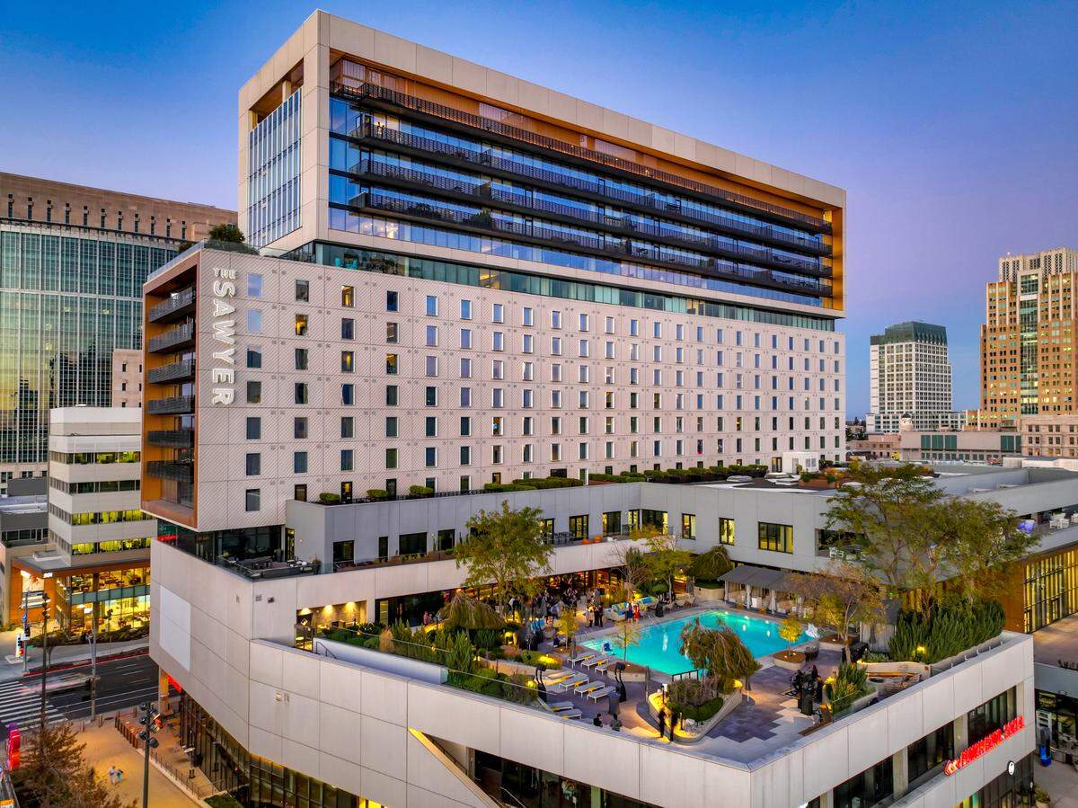 Owners within the Kimpton Sawyer Hotel’s residences have access to a pool and other amenities.