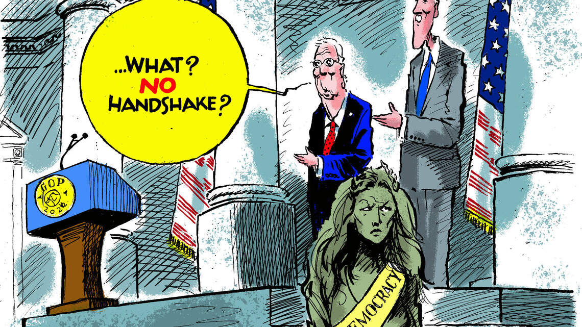 Jack Ohman: The big snub of McConnell and McCarthy...