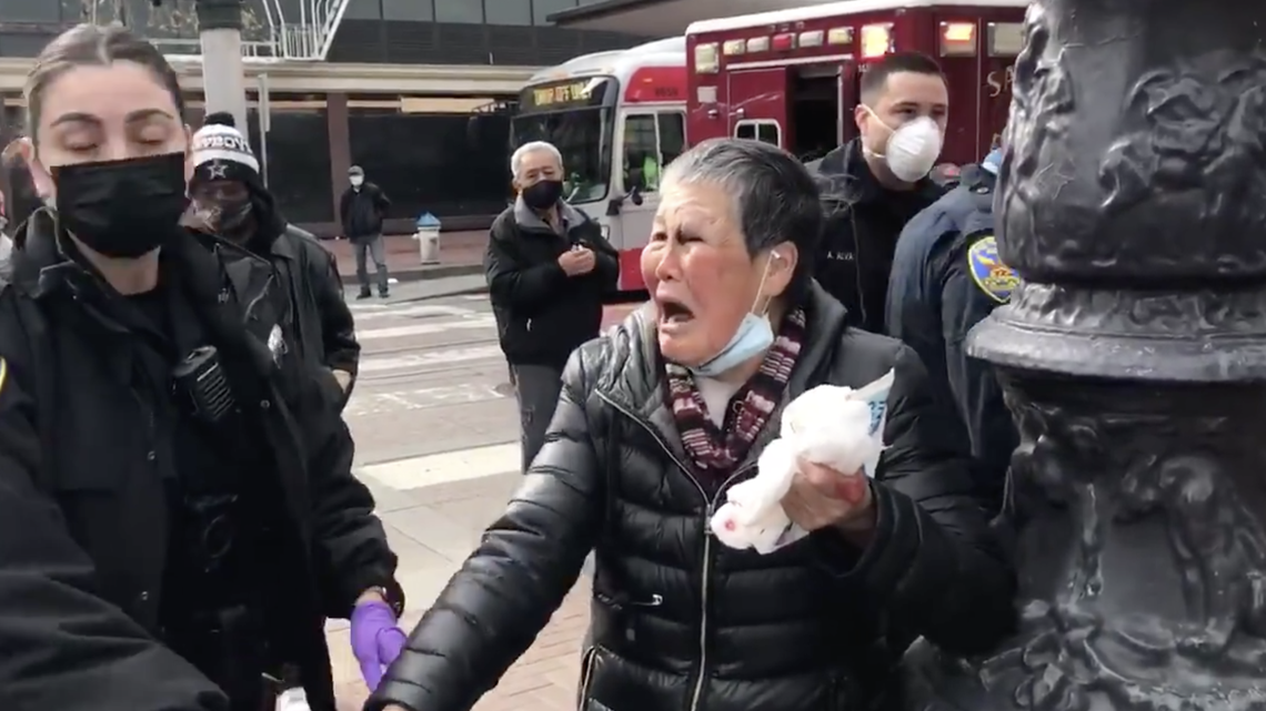 Steven Jenkins, 39, has been identified and arrested after being accused of attacking two older Asians on the street, San Francisco police said.