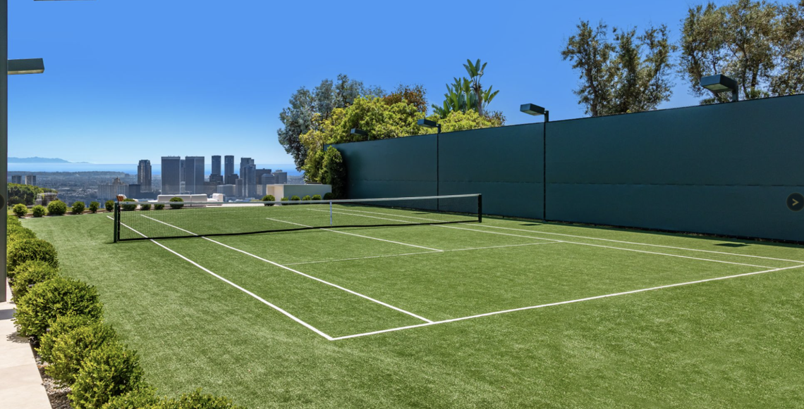 A “tennis court estate” has landed on the real estate market in Los Angeles, California, for $48 million.