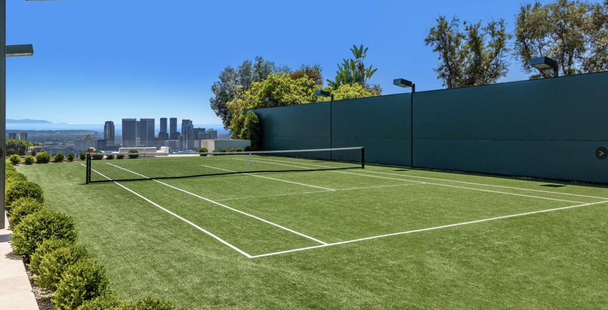 A “tennis court estate” has landed on the real estate market in Los Angeles, California, for $48 million.