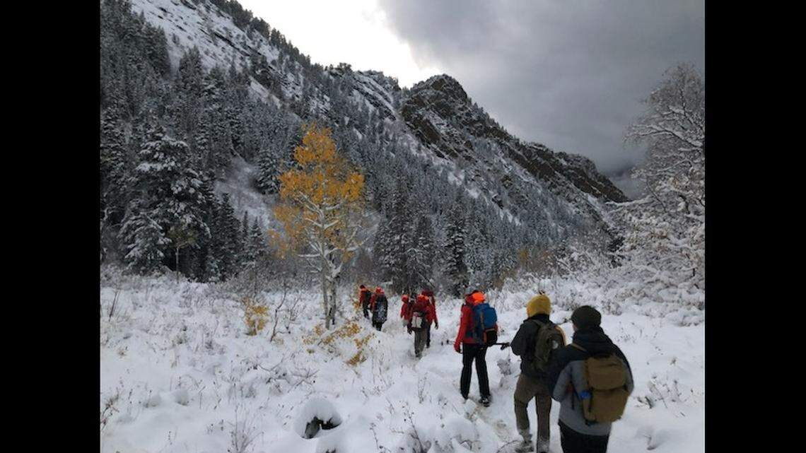 Three Utah hikers who were stranded in a storm on Mount Olympus for five hours were rescued after a break in the weather in what officials called a “miracle.” 
