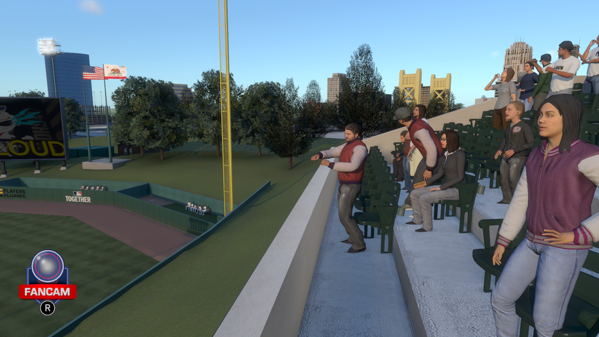 “MLB: The Show 25,” released Tuesday, becomes the first major baseball video game to depict West Sacramento’s Sutter Health Park. Sacramento’s Tower Bridge is visible in the skyline beyond the stadium’s right field.