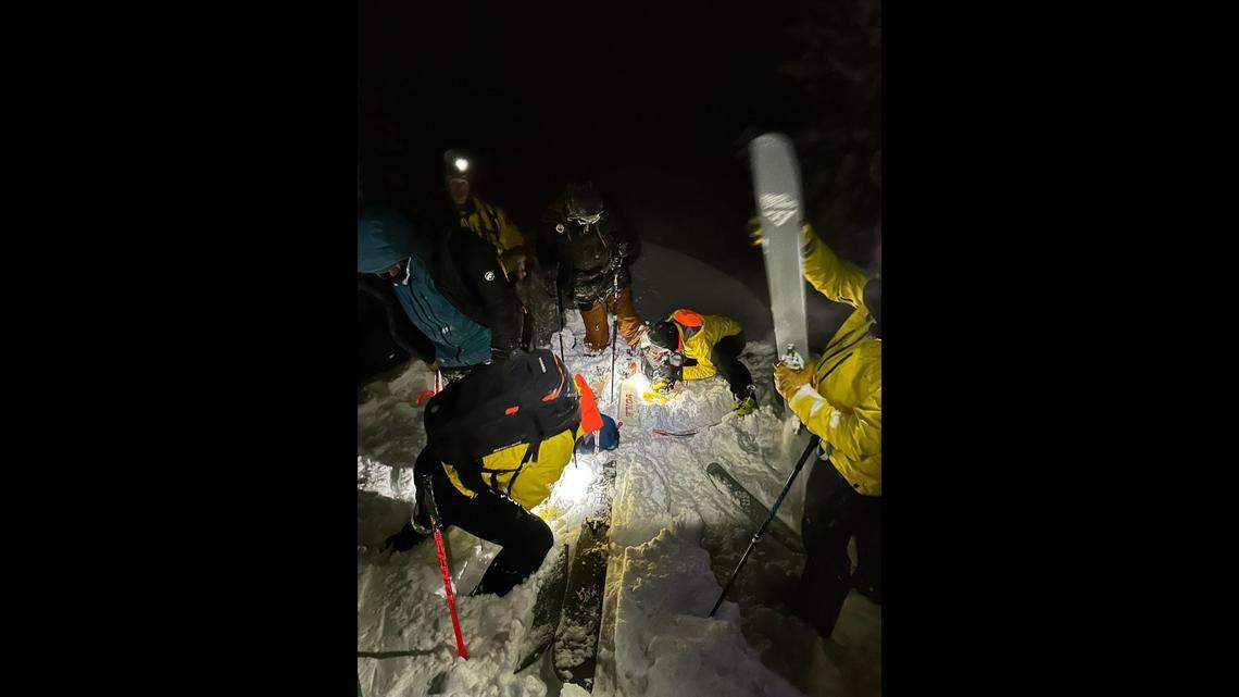 Two skiers were rescued hours after becoming lost in the backcountry, Wyoming rescuers said.&nbsp;