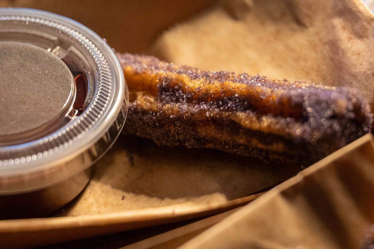 The light the beam churro is unveiled on Wednesday.