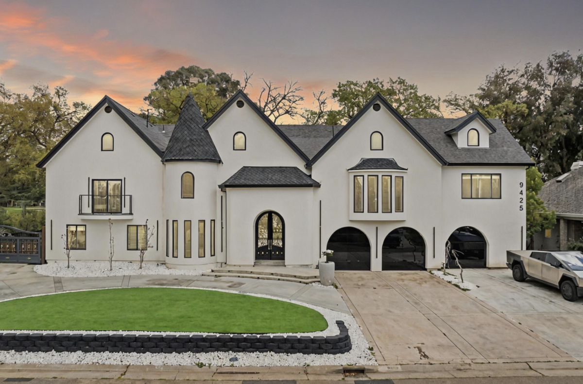 Dubbed the modern castle, the home stands tall in Elk Grove.