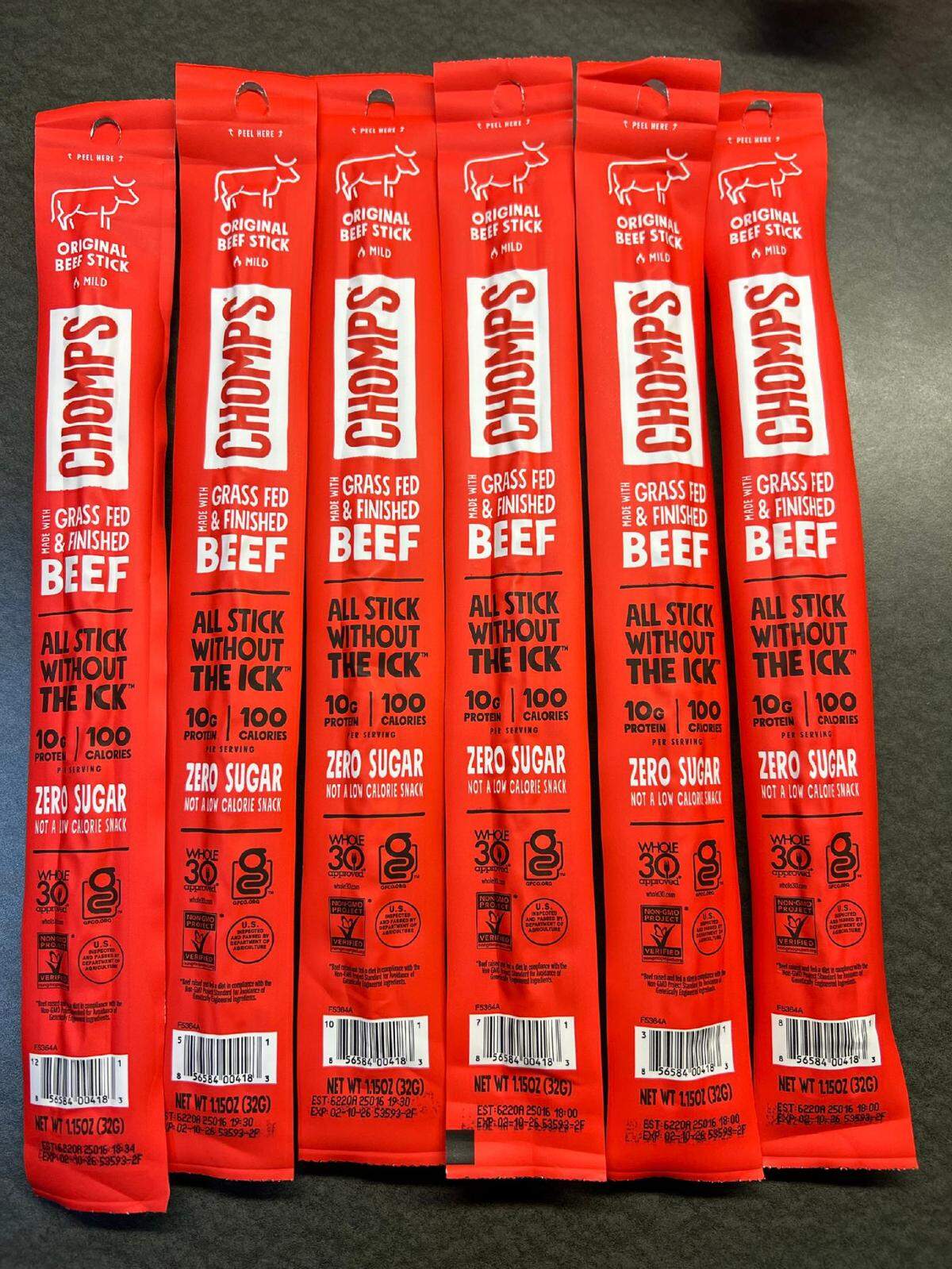 Idaho Smokehouse Partners is recalling 1.15-ounce vacuum-sealed packages of Chomps Original Beef Stick Mild snacks.