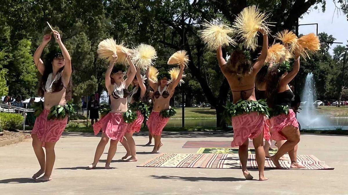 Dancers perform at the Northern California Pacific Islander Festival, Saturday, June 8, 2024, at Elk Grove Regional Park, in Elk Grove. The event was billed as a celebration of Polynesian community and culture.