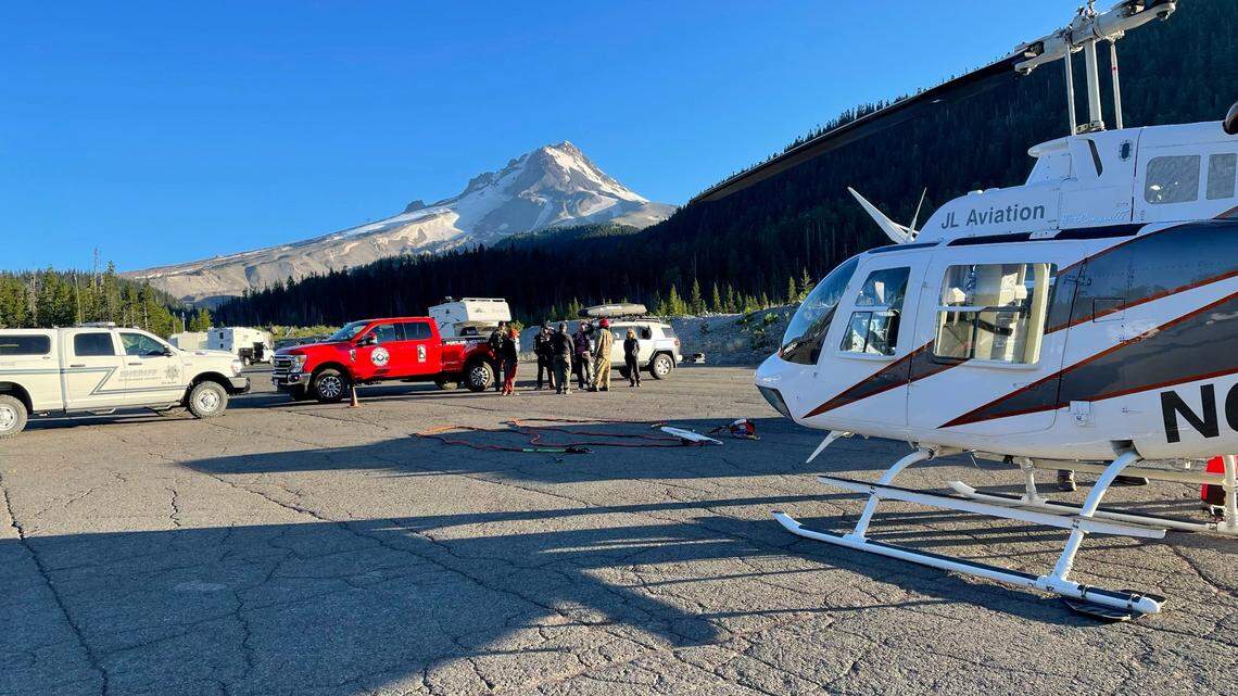 A Mount Hood climber fell 200 feet to her death in March, deputies said.