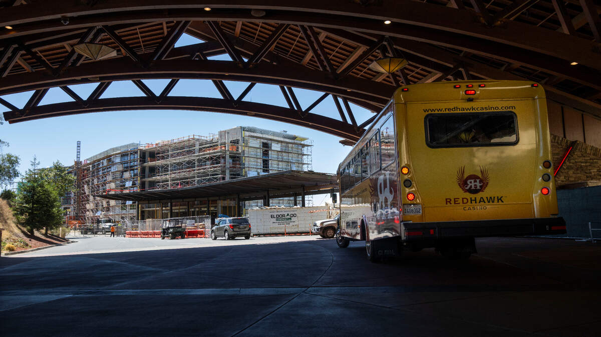 A 150-room hotel at Red Hawk Resort and Casino in El Dorado County is seen under construction in August 2022. The Shingle Springs Band of Miwok Indians is reportedly planning to build an events center at the tribal casino.