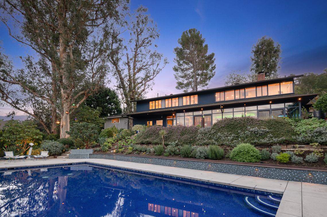The home of Brian Loucks, legendary CAA Music Agent and host of The Living Room Series, and his wife, Cedering Fox, WORDTheatre founder and artistic director, and voiceover/live announcer for The Oscars, has hit the market in California.