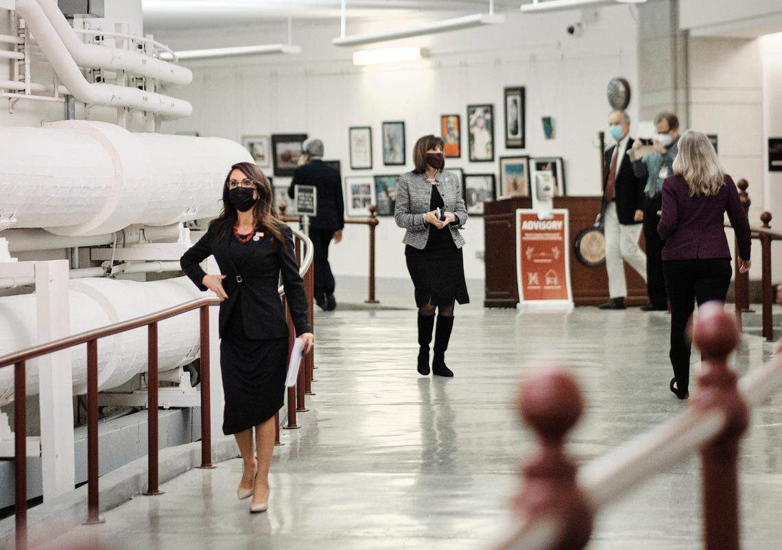 Rep. Lauren Boebert (R-Colo.) on Capitol Hill in Washington after the House voted to impeach President Donald Trump on Wednesday, Jan. 13, 2021. Boebert represents an increasingly clamorous faction of the Republican Party that carries Trumps anti-establishment message and is ready to break all norms in doing so. (T.J. Kirkpatrick/The New York Times)