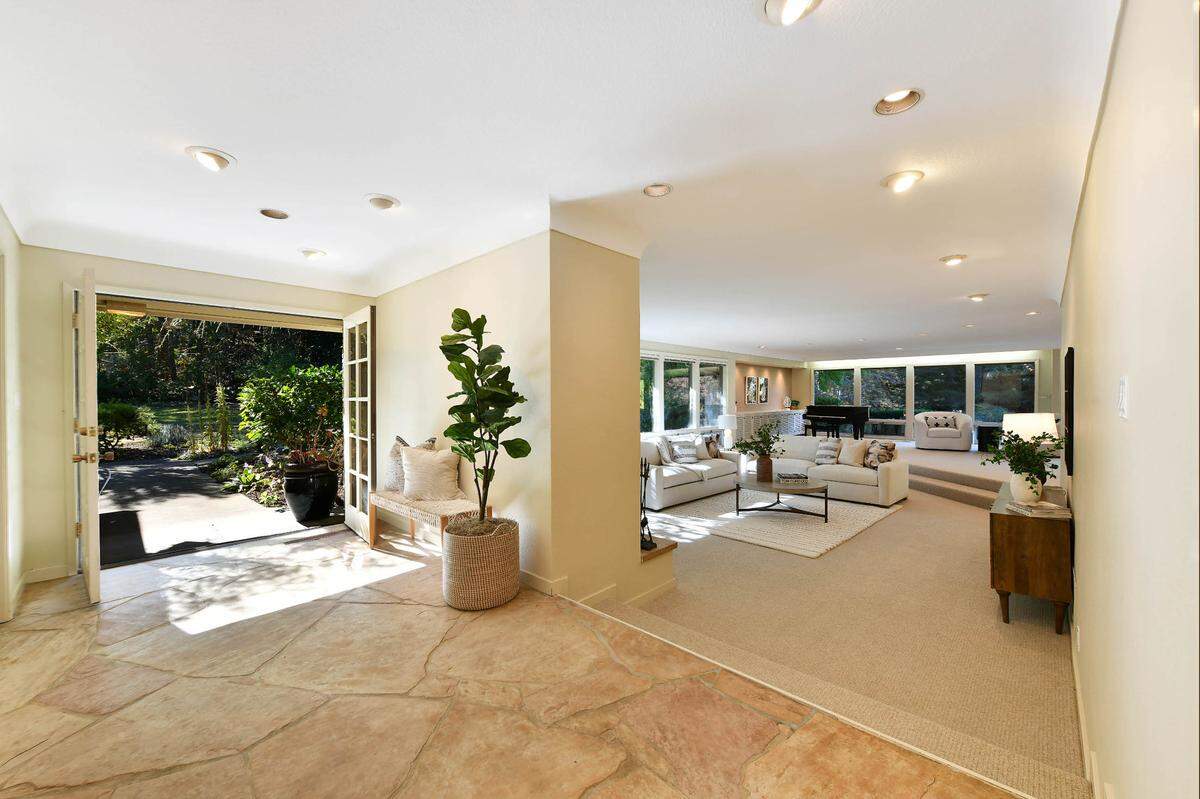 The former midcentury modern home of Charles M. Schulz in Sebastapol, California.