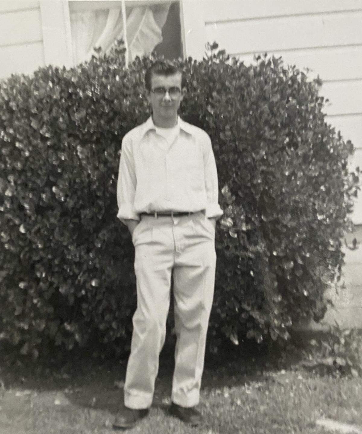 Bunny Stevens’ brother, Pete, as a junior in high school.