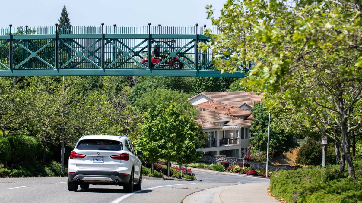 The pedestrian bridge crossing over Park Drive is one of several dedicated pathways that help keep pedestrians, bikers and golf carts safe while moving through the city. Soon, Rocklin will have a new bridge over Antelope Creek that will connect Johnson-Springview Park to the Sunset Whitney Recreation Area.