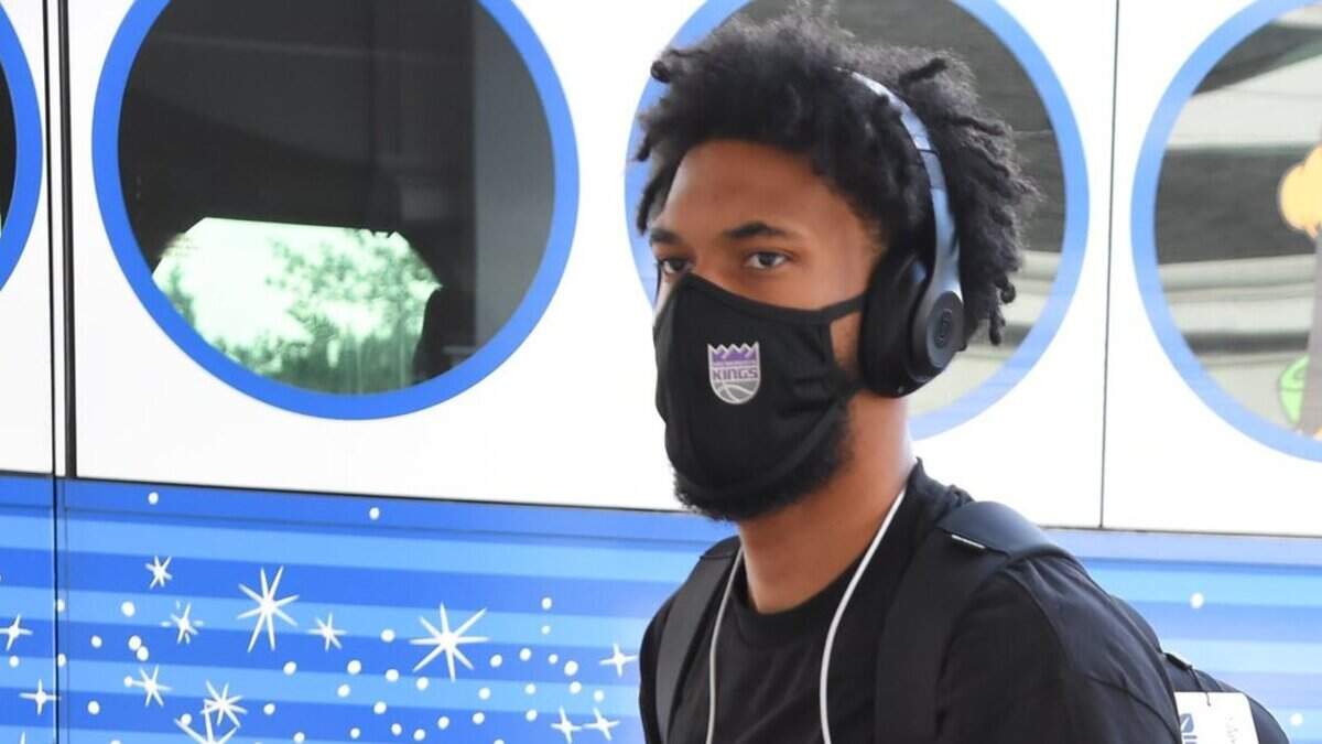 Marvin Bagley III and the Sacramento Kings arrive at Walt Disney World Resort in Lake Buena Vista, Florida.