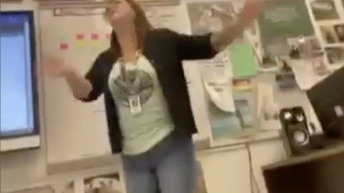 A Lehi High School teacher in Utah is no longer working at the school after a video of her showed her talking about COVID-19 vaccines and Donald Trump.