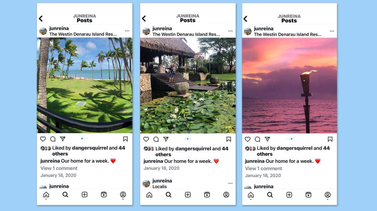 A January 2020 post from the Instagram account of former Capital Public Radio executive Jun Reina shows his accommodations at the Westin Denarau Island Resort & Spa in Fiji. 