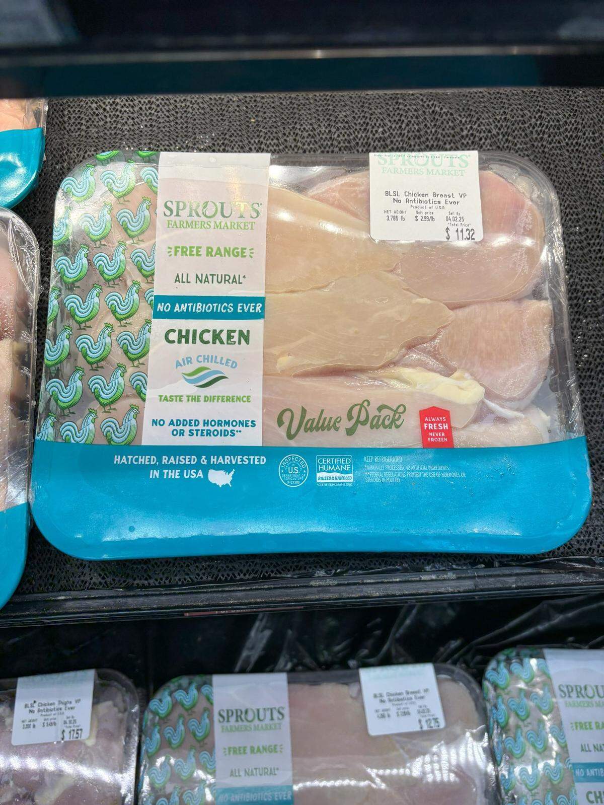 Skinless chicken breast sold at Sprouts Fresh Market located at 8211 Laguna Blvd. in Elk Grove.