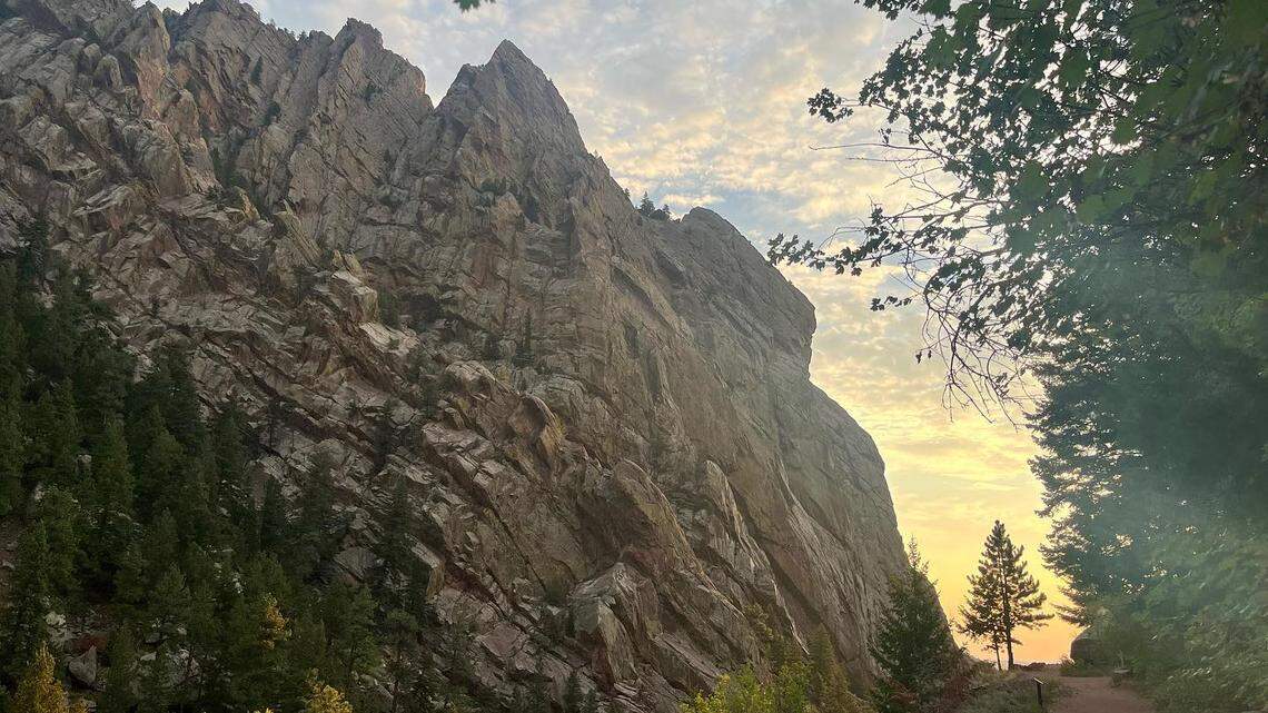 A climber fell 35 feet in Eldorado State Park in Colorado, officials said.