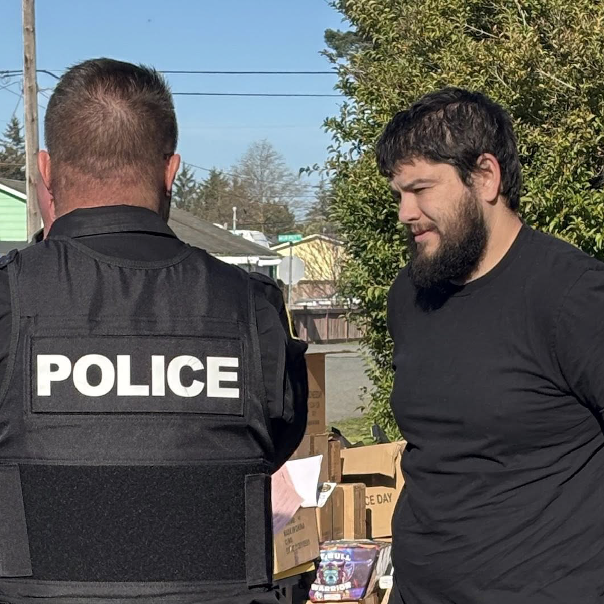Ronald John Botelho III, right, was arrested by the Del Norte County Sheriff’s Office on Dec. 12, 2025, and is one of eight people indicted by a Yolo County criminal grand jury in connection with the July 1, 2025, explosion at an Esparto warehouse that killed seven.