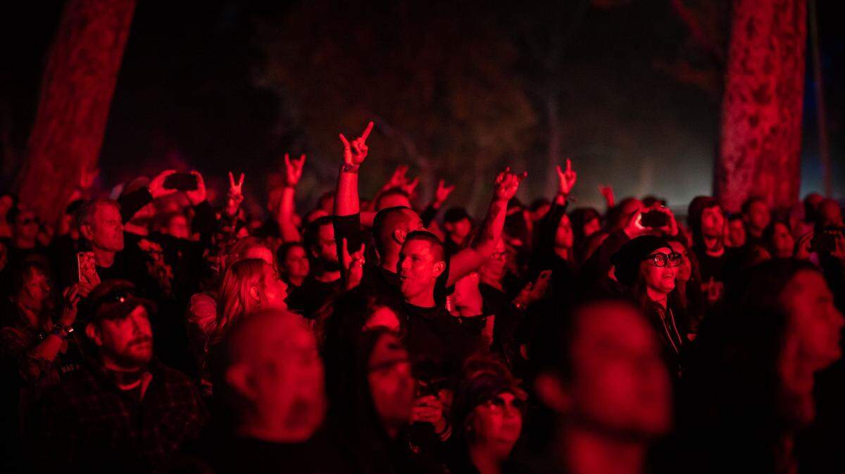 Fans take in a performance by Volbeat on the second day of the Aftershock Festival on Friday, Oct. 8, 2021, at Discovery Park in Sacramento. GoldenSky will be in Discovery Park in October.