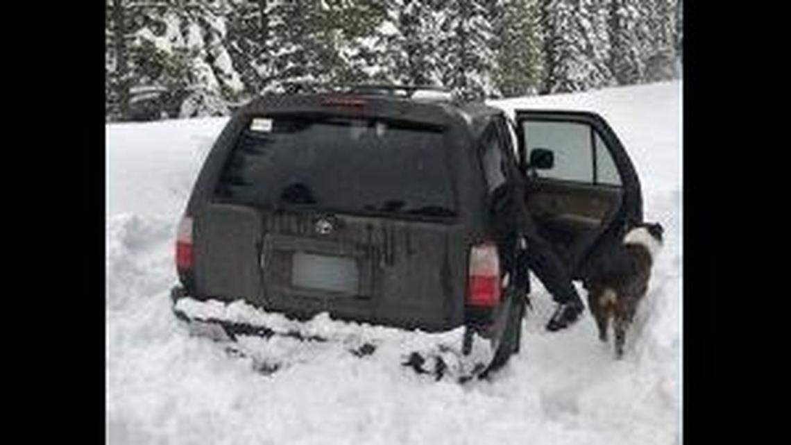 Jeremy Taylor, 36, trapped five days with his dog after his Toyota 4Runner got stuck in the snow, survived by eating leftover taco sauce packets, Oregon officials say. The two were rescued Friday.