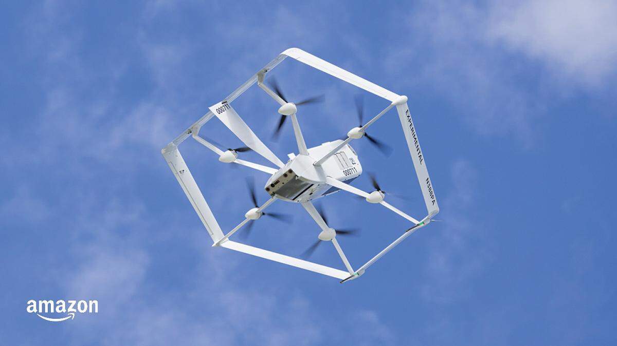 The tech giant will begin to deliver products by drone via Prime Air to residents in Lockeford, California, the company announced. (Photo from Amazon)