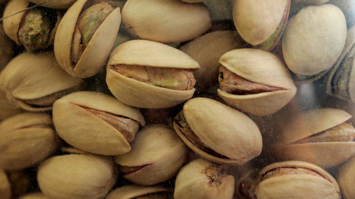 Pistachios are filled with vitamin K and potassium. Eating nuts such as almonds, cashews, pecans, among other nuts, can help decrease your cardiovascular risk factors and boost your mood and cognition, according to medical studies.