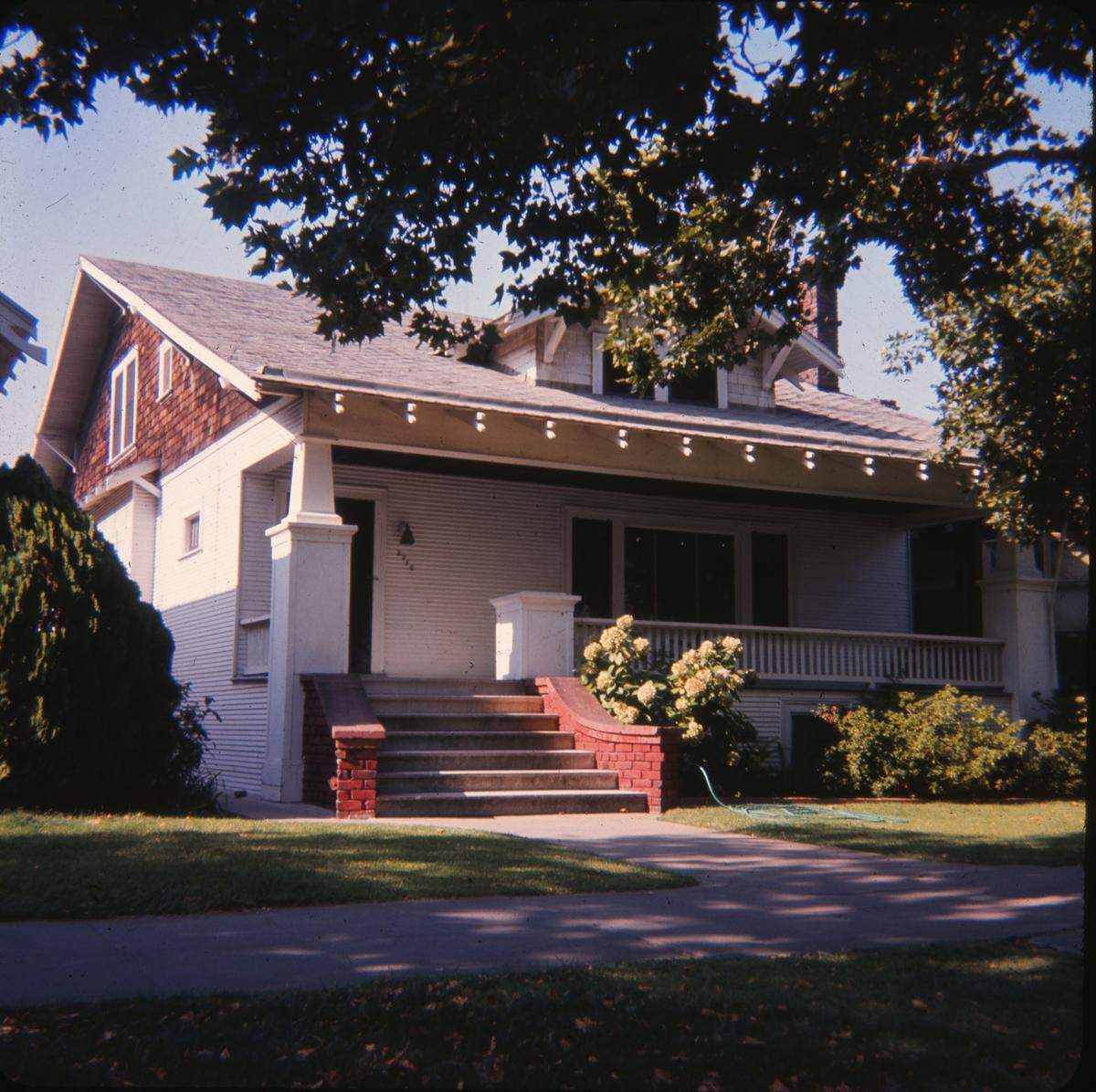 The Sorgens’ home at 2710 W Street. The house was demolished to make way for the W-X segment of Highway 50. 