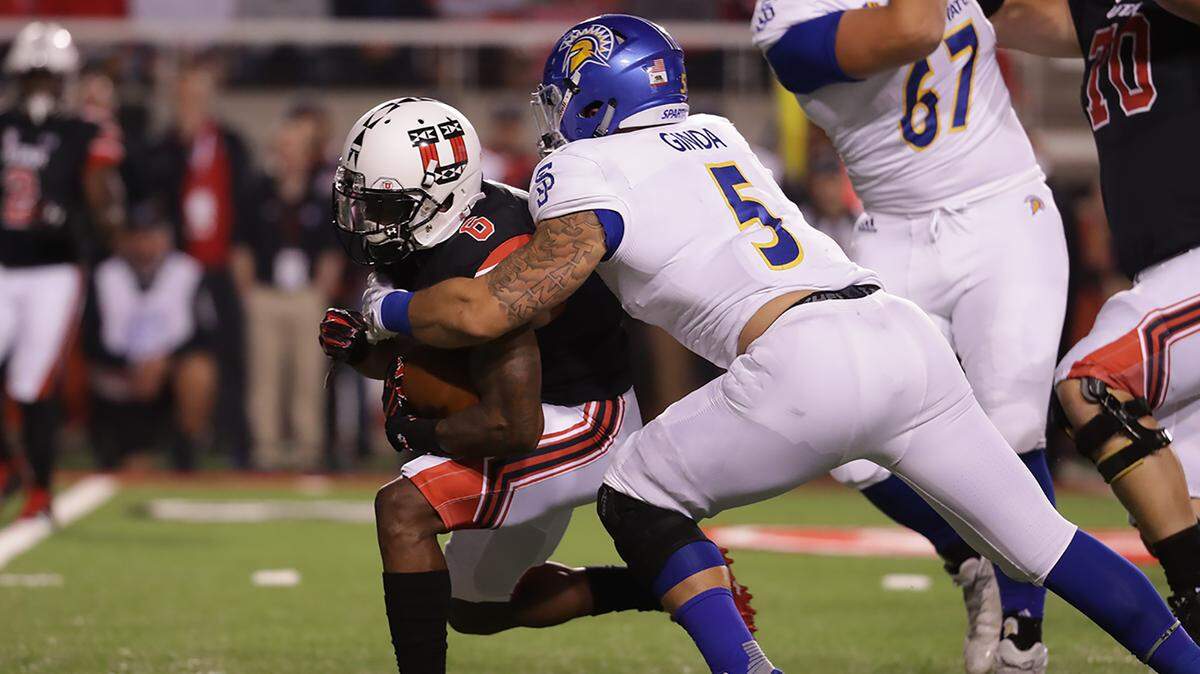 Linebacker Frank Ginda put up 29 repetitions of 225 pounds at San Jose State's pro day on Friday,  23.