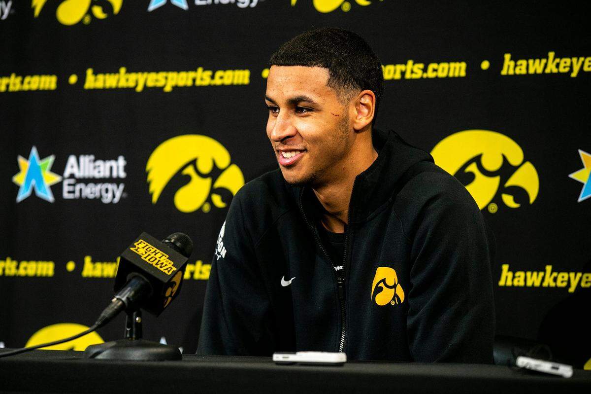 Iowa forward Kris Murray, the twin brother of Sacramento Kings forward Keegan Murray, is projected as a first-round pick in the 2023 NBA draft.