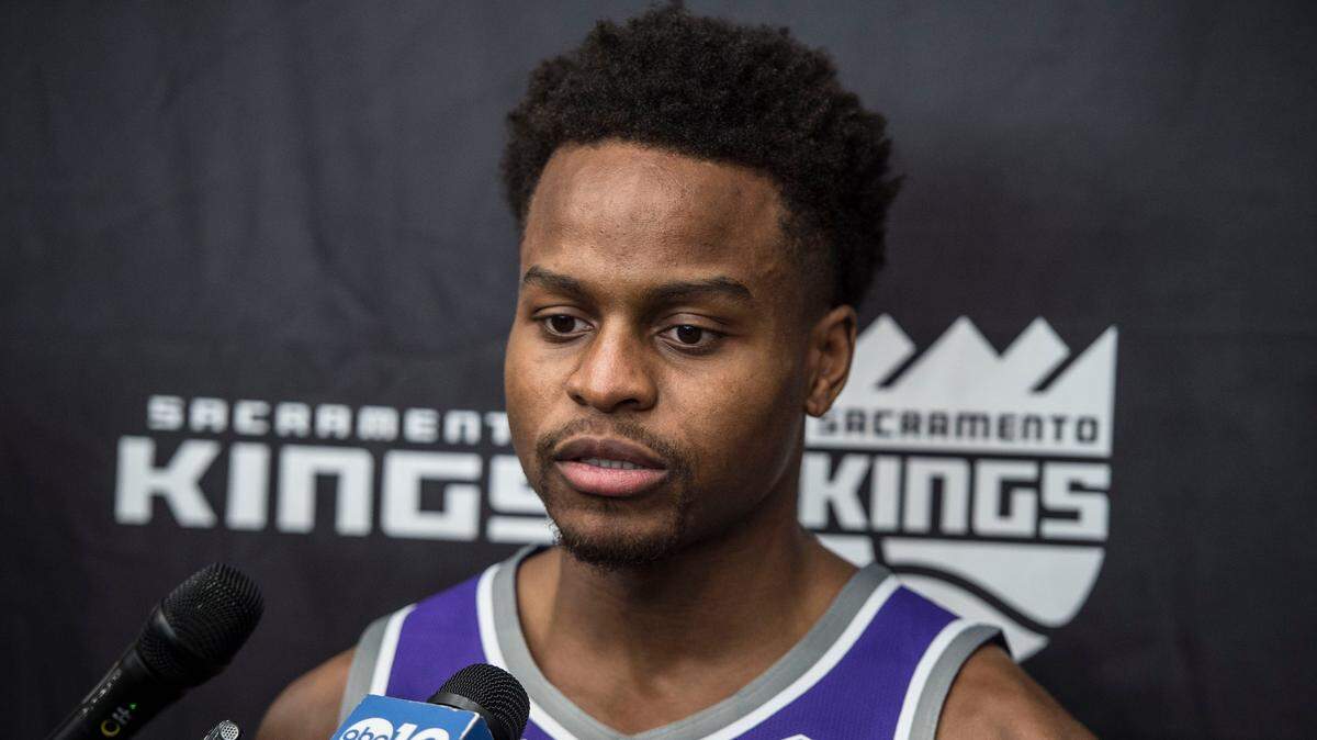 Kings guard Yogi Ferrell won’t play Thursday against the Lakers in Los Angeles due to a sprained right thumb. Ferrell led the Kings with 26 points in a preseason-opening victory Monday at the Phoenix Suns.