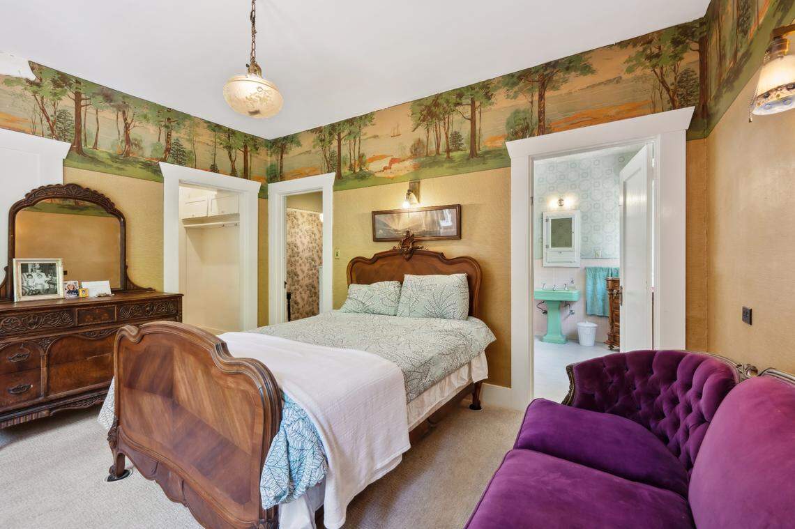 The living space spans nearly 7,000 square feet with eight bedrooms and six bathrooms.