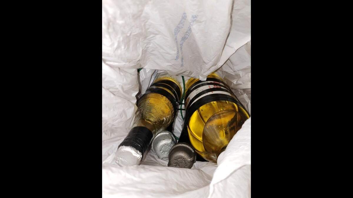 Mary Dalton of Grass Valley was arrested Saturday on suspicion of possessing a destructive device after pipe bombs were found in a closet of a home on Lamarque Court.