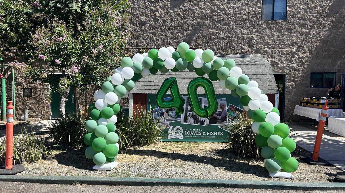 Loaves & Fishes, Sacramento’s largest homeless services organization, celebrated 40 years of service on Tuesday, Aug. 8, 2023. The organization began with a couple serving sandwiches out of their car and has since expanded to deliver a range of services to more than 10,000 people annually.